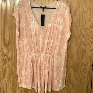 Light pink & white patterned top